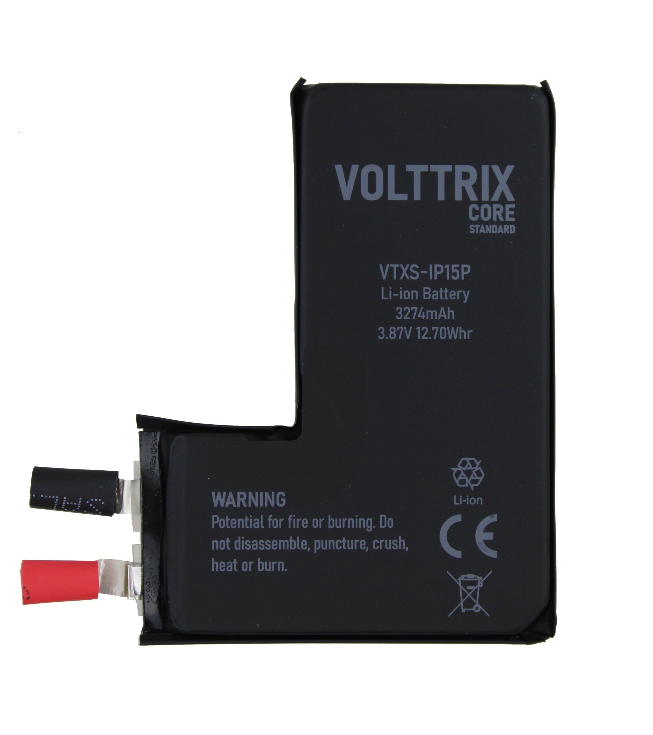 Baterie bez flexu Volttrix Core pro iPhone 15 Pro (článek) 3274 mAh