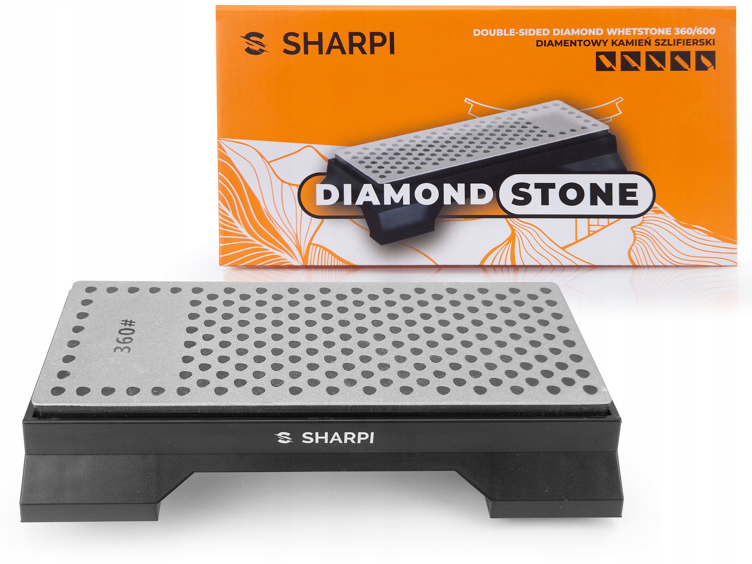 Diamantová brousek na broušení nožů Sharpi grad. 360/600