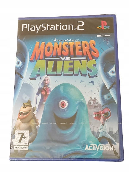 PS2 MONSTERS VS ALIENS POTWORY KONTRA OBCY NOWA GRA FOLIA PLAYSTATION