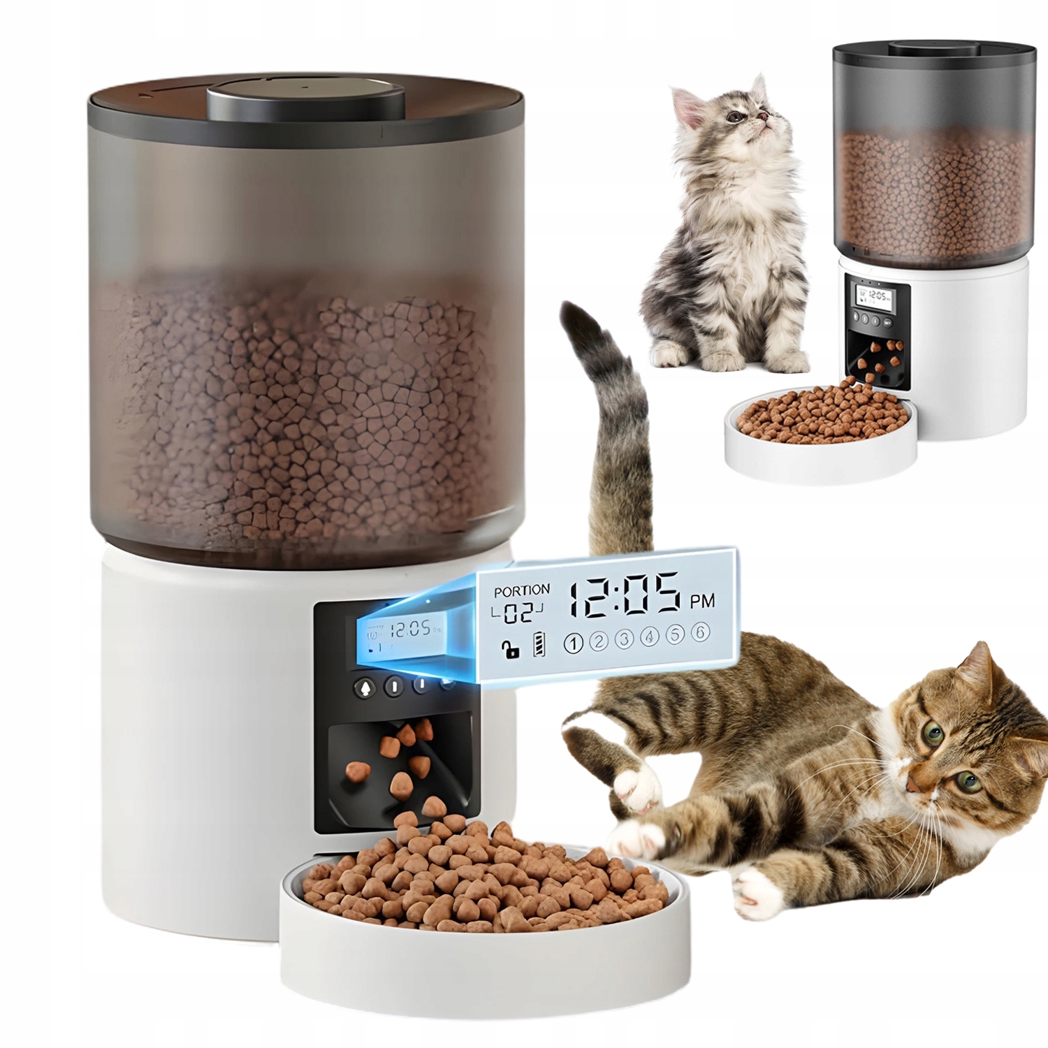 Levně Automatický Podavač Krmiva 4L Pro Kočky A Psa Inteligentní