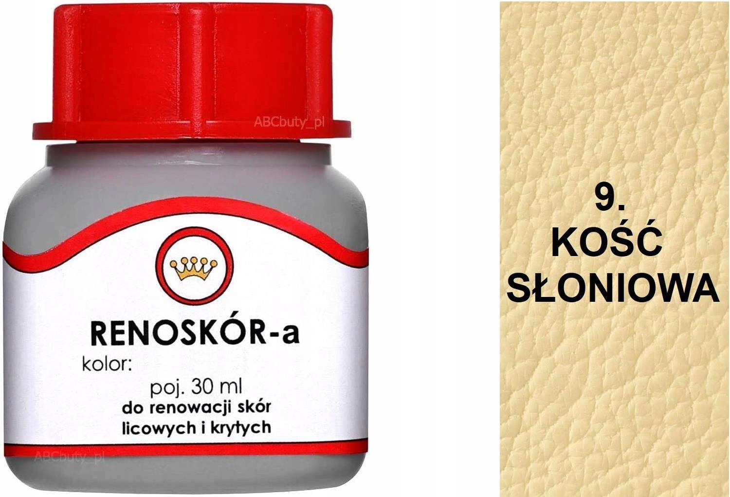 G10-01 KOŚĆ SŁONIOWA RENOSKÓR FARBA DO BUTÓW WILBRA DO SKÓRY LICOWEJ LAKIER