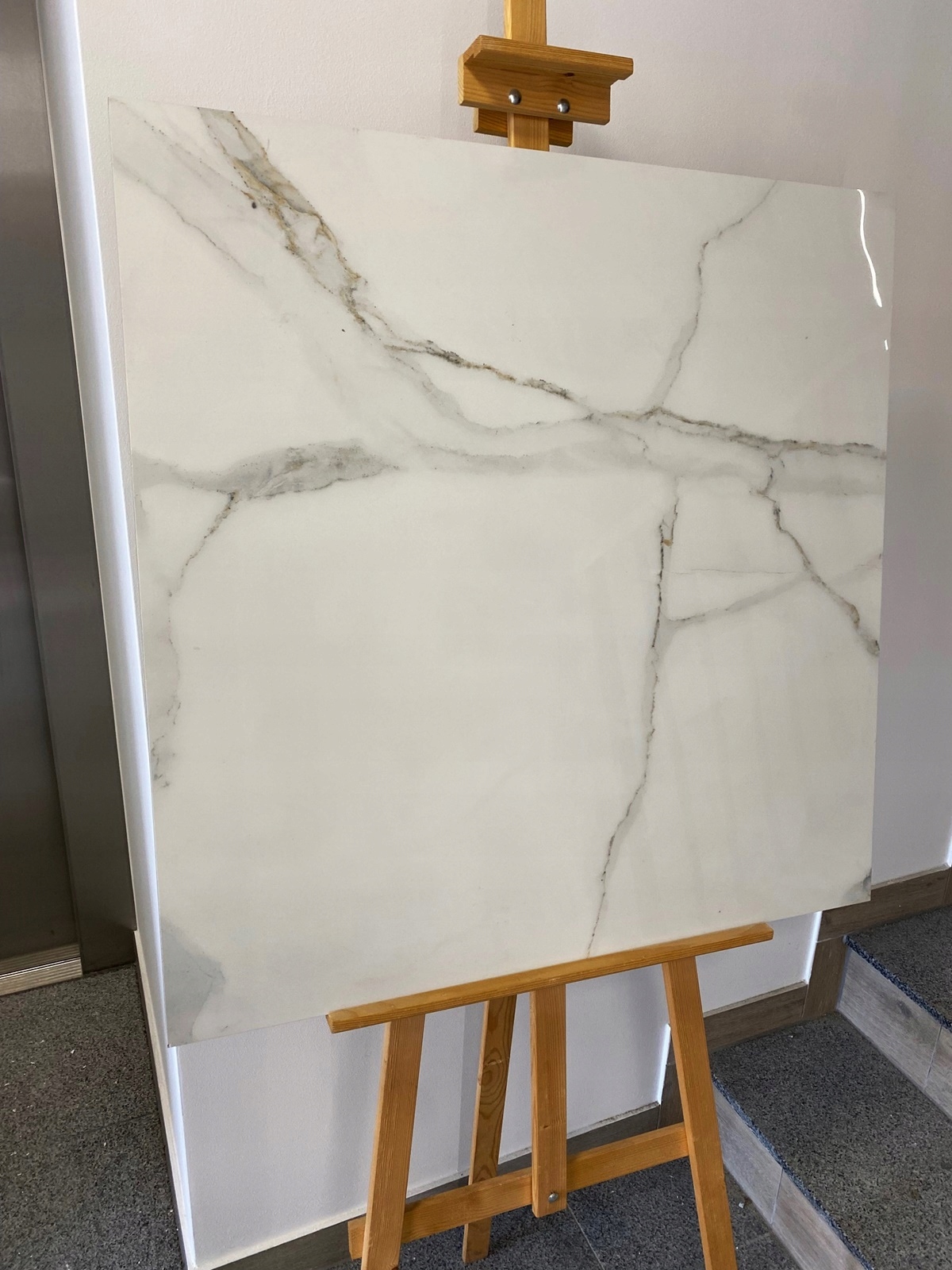 gres płytka Marmur Carrara 80x80 połysk nowość Wykończenie błyszczące