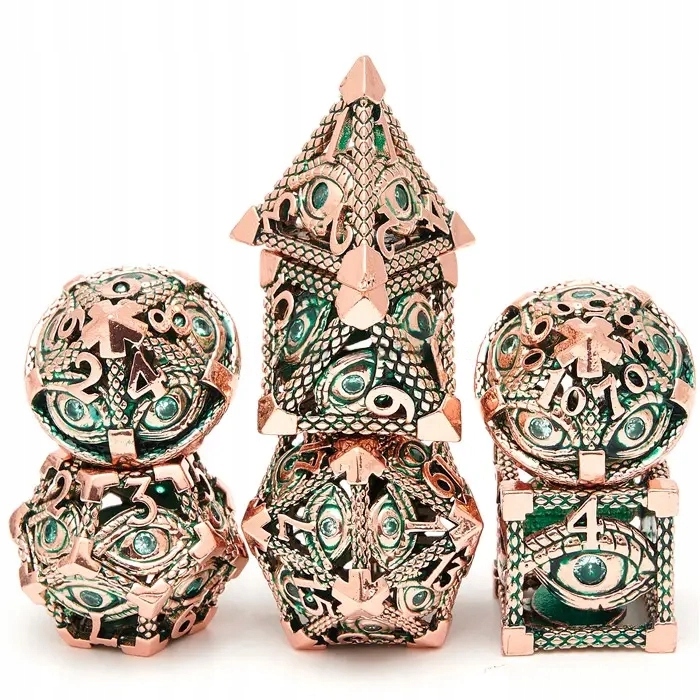 OKO W OKO ZESTAW 7 METALOWYCH KOŚCI RPG