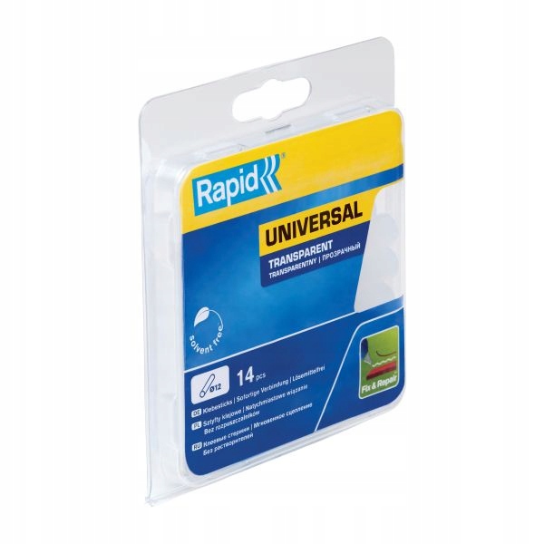 RAPID KLEJ PRZEZROCZYSTY 125g 14szt. 12 x 90mm EAN (GTIN) 3221631073561