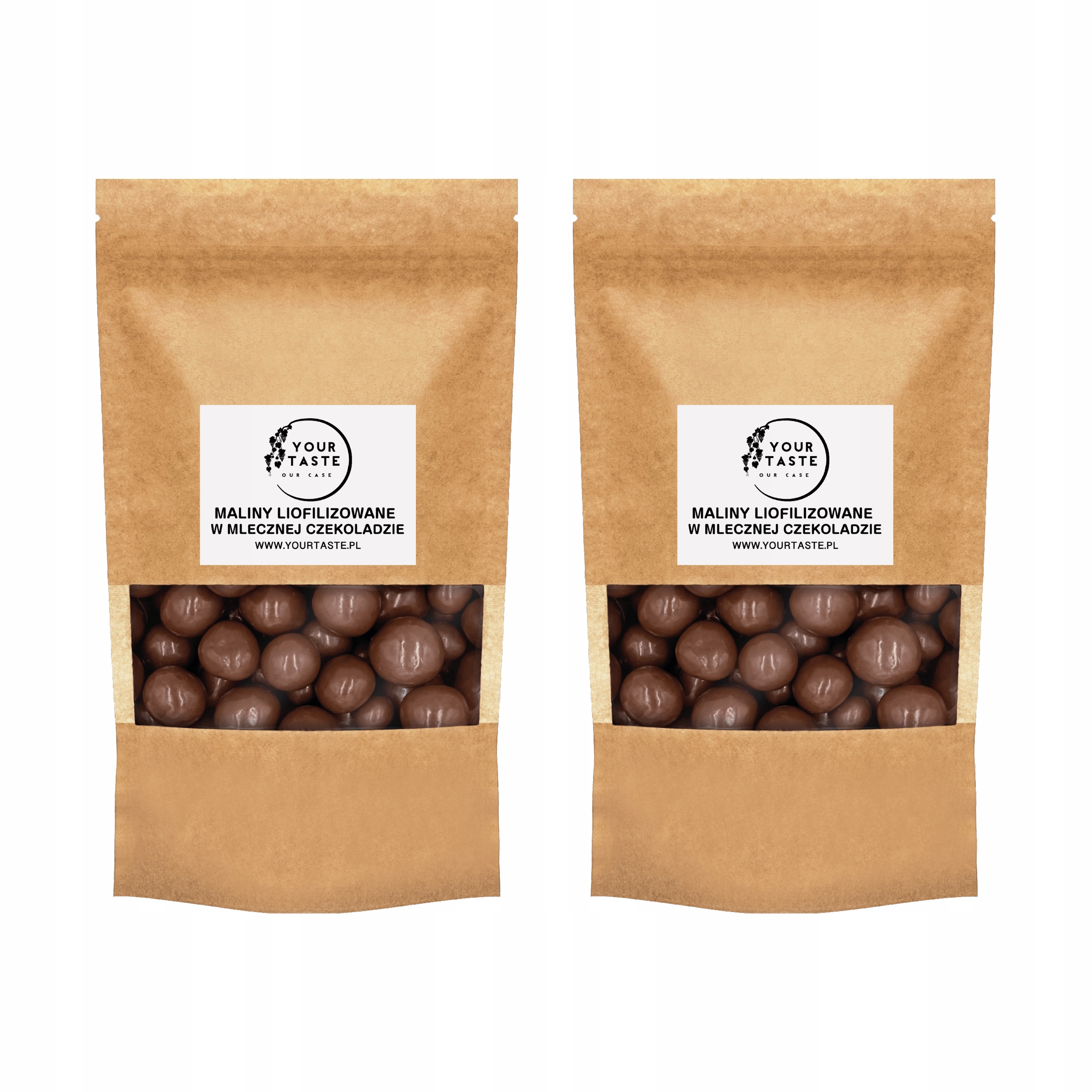 Levně Your Taste Lyofilizované maliny v mléčné čokoládě 500 g