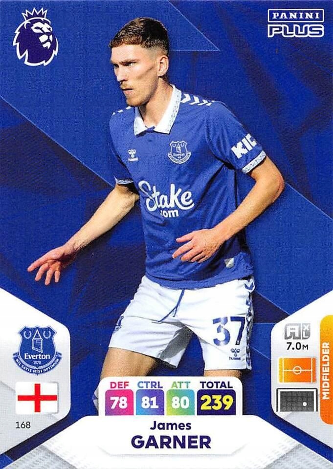 2024 Panini Premier League Plus 168 James Garner Base Card