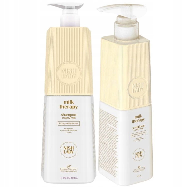 Nishlady Milk Therapy Sada Šampon Na Vlasy 503 ML Kondicionér 503 ML