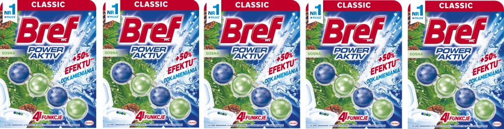 

Zawieszka do Wc Bref Power Activ sosna 5x50g