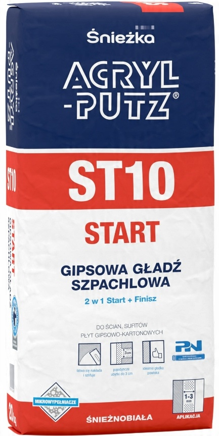 

Śnieżka Gładź Szpachlowa Acryl-putz ST10 20KG