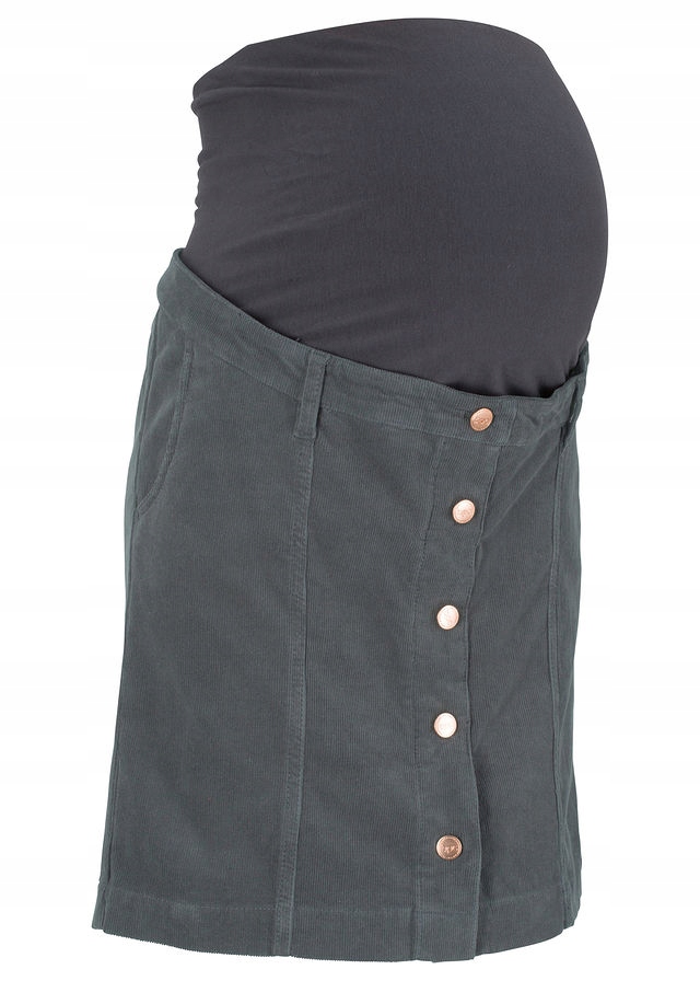 CIĄŻOWA ANTRACYTOWA r.40 O2560 SPÓDNICA SZTRUKSOWA Marka inna