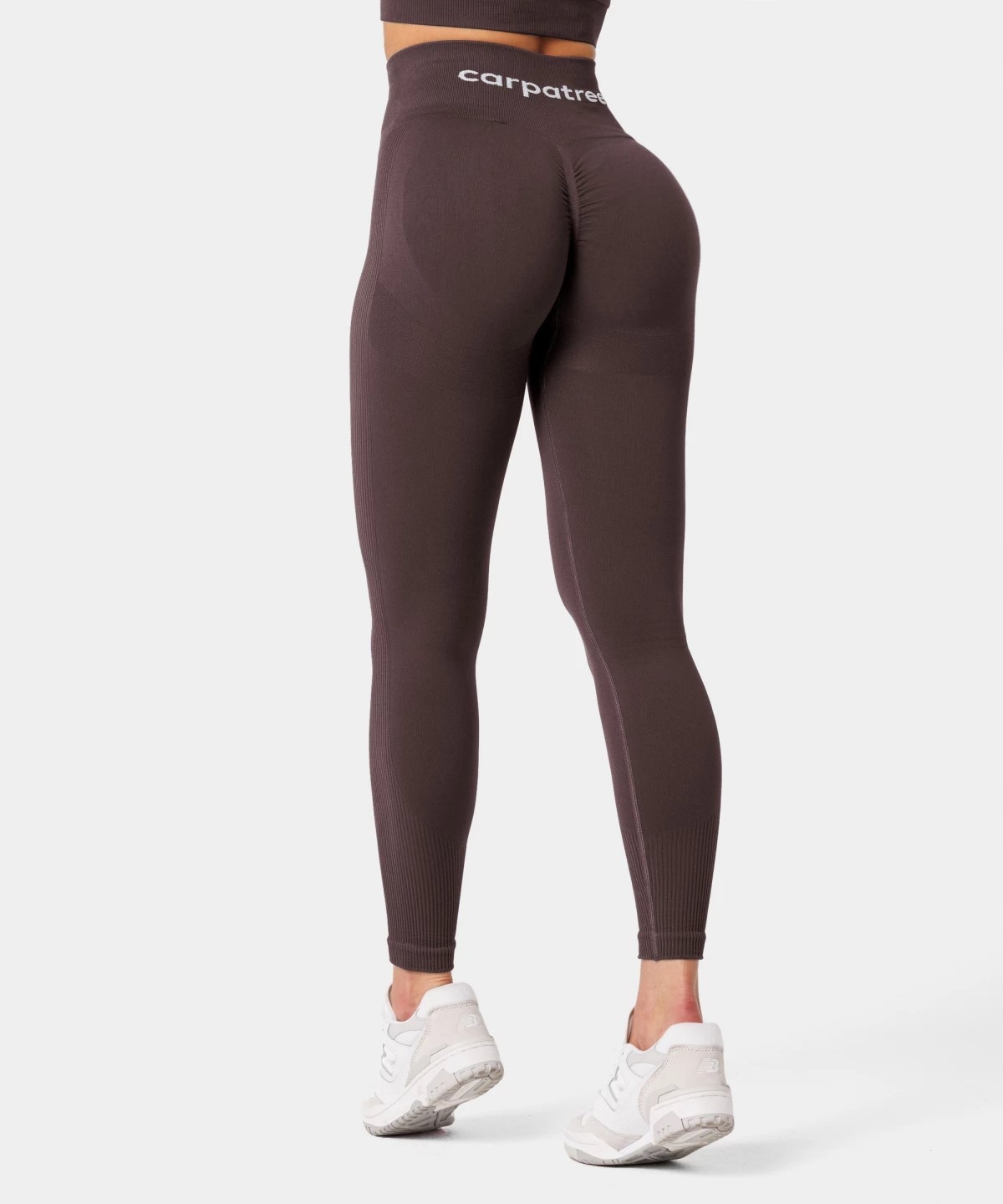 Legginsy treningowe damskie Carpatree Allure Seamless berry brown L