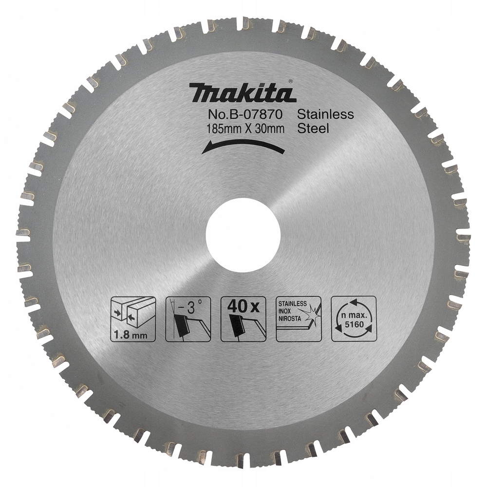 Pilový kotouč Makita B-07870, 185 mm, 40 zubů, 1 kus