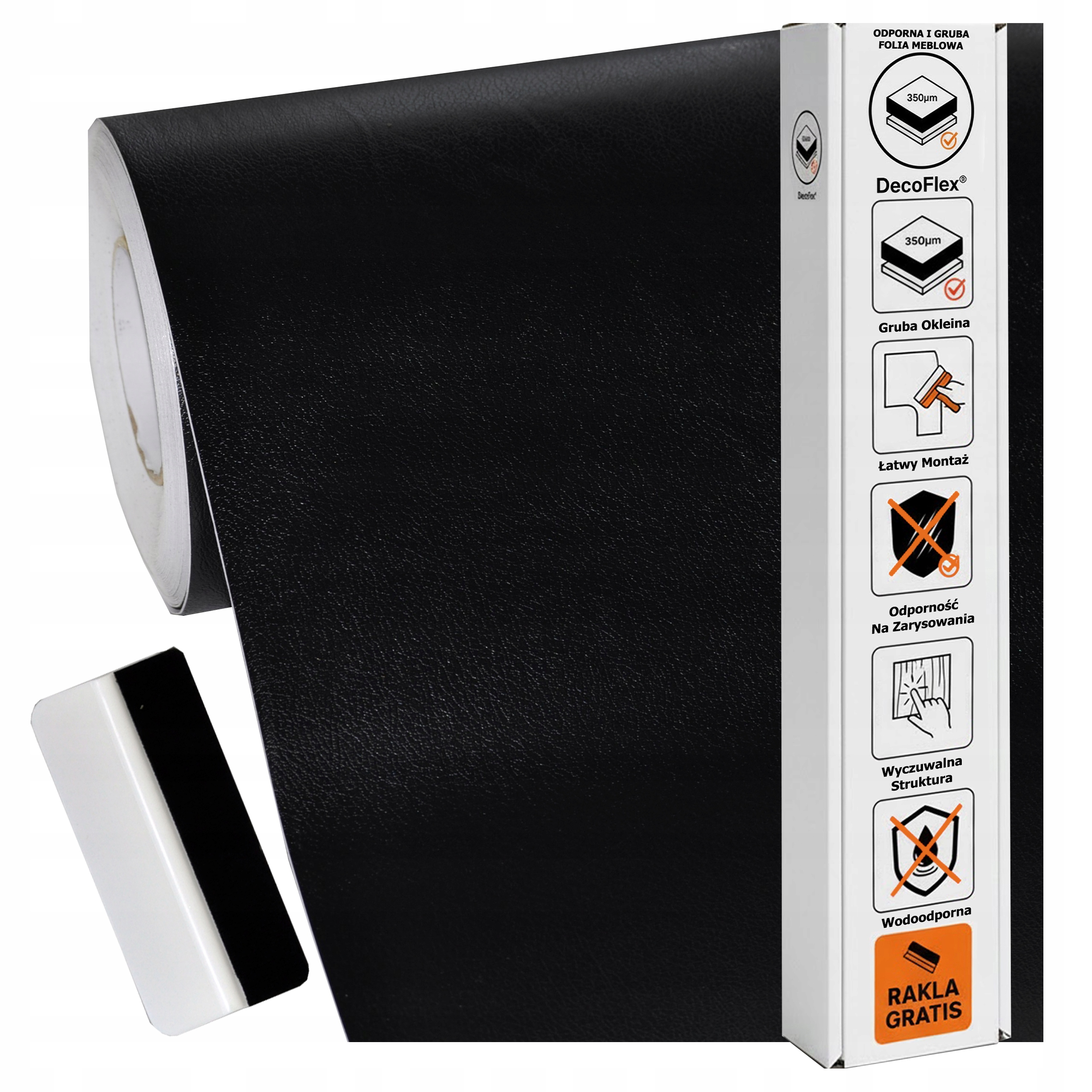 Nábytková dýha Samolepicí 122 x 300 cm Dveřní deska Silná struktura Kůže