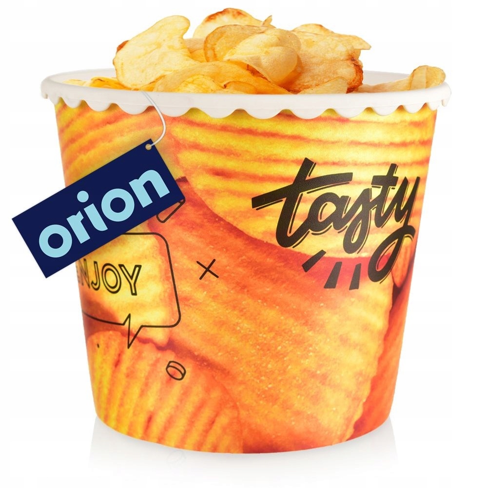 Pojemnik NA PRZEKĄSKI popcorn chipsy pudełko miska