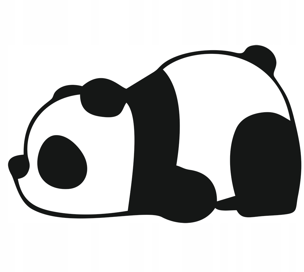 

Naklejka na samochód Miś Leniwa Panda 9x15cm