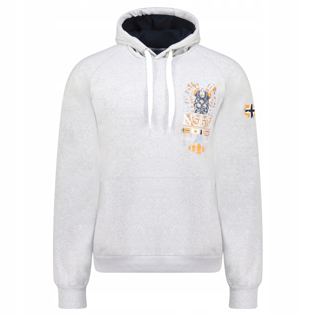 Pánská mikina teplá bavlněná sportovní s kapucí