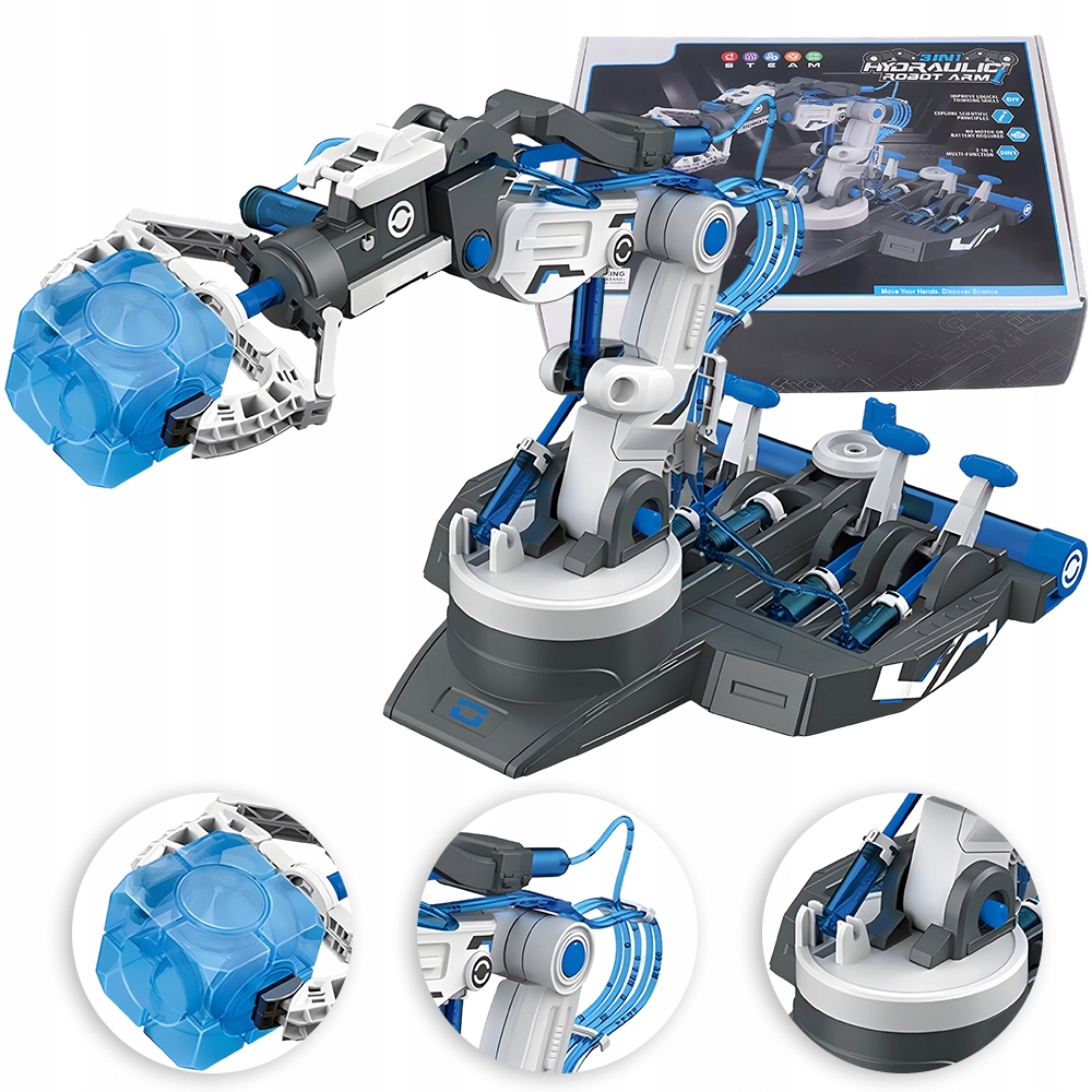 Klocki Ramię Robotyczne Hydrauliczne 3 Tryby Dla Dzieci Na Urodziny