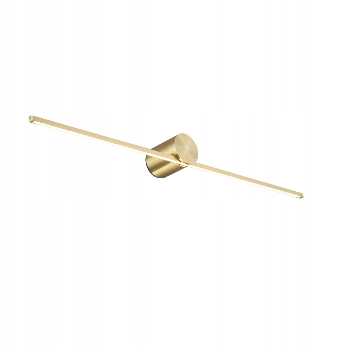 Zlatá nástenná lampa Modern Slim odolná voči vlhkosti do kúpeľne a toalety