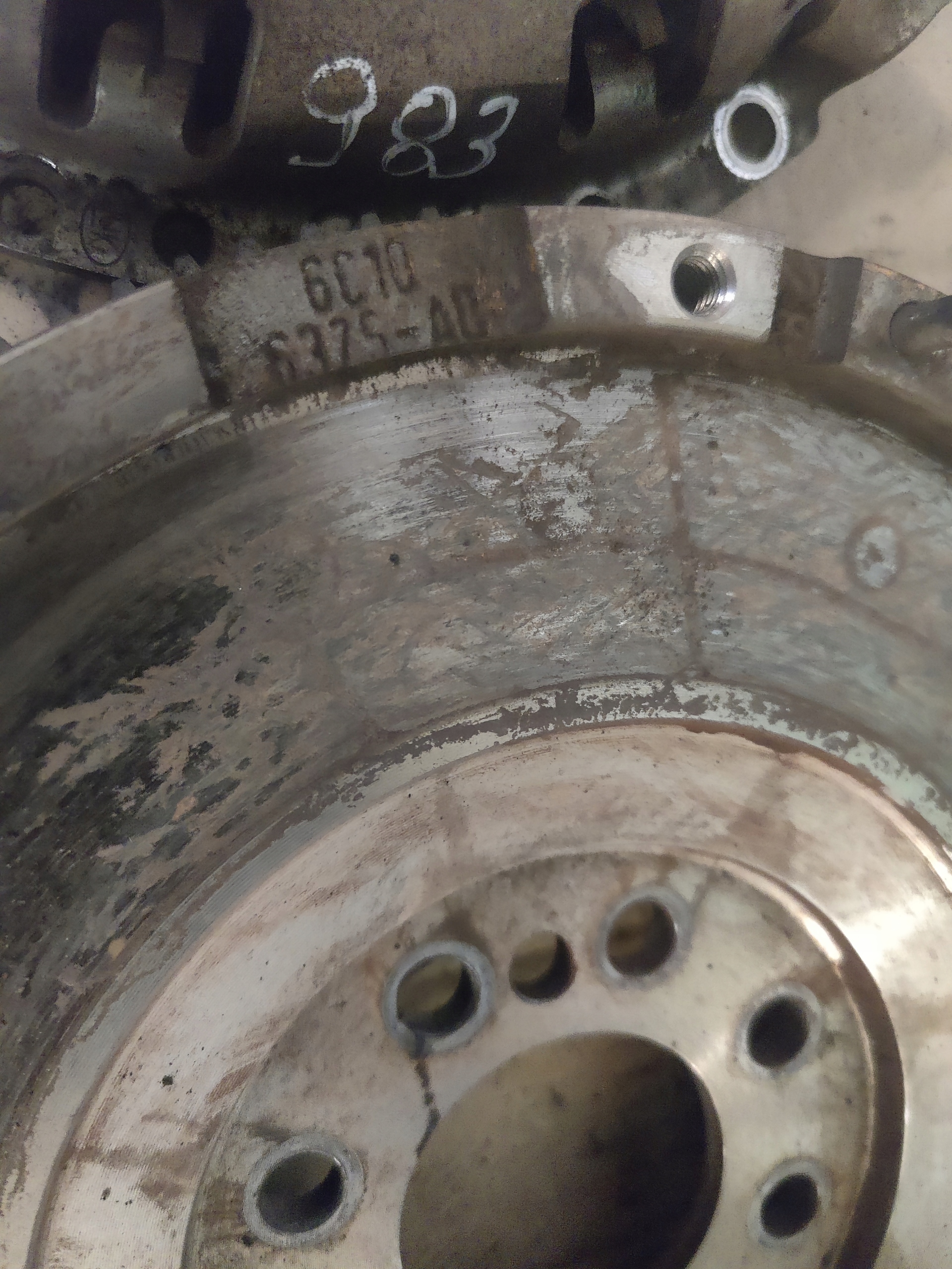 FORD TRANSIT MK7 2.2TDCI VOLANO USATO 6C1Q-6375-AD di pressione disco 983