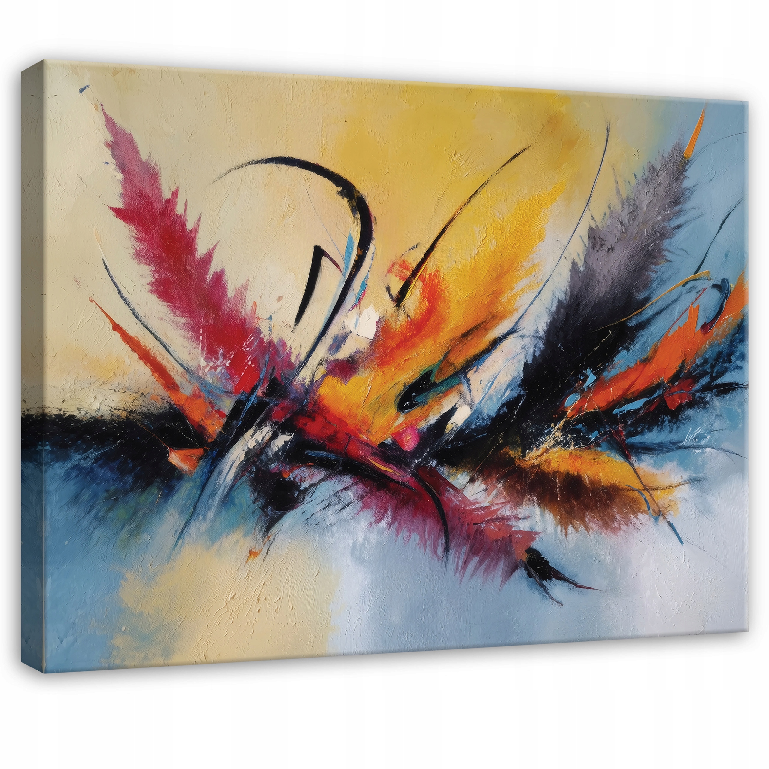 Obraz Abstrakce Akvarel Do Ložnice Obývacího Pokoje Kuchyně Na Plátně 100x70