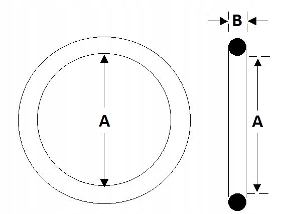 Oring olejoodporny , O-ring 1,5x1 70NBR Marka wózka bez marki
