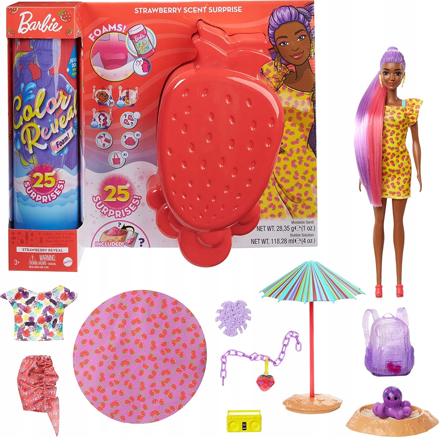 

Barbie Wakacyjna Lalka Piana Truskawka GTN18