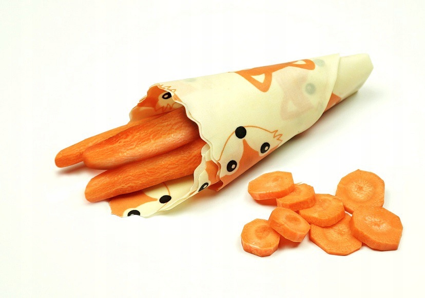 Woskowijka do przechowywania żywności, LIS RUDZIELEC, L (36x36cm), BeePack Maksymalna długość boku 36 cm