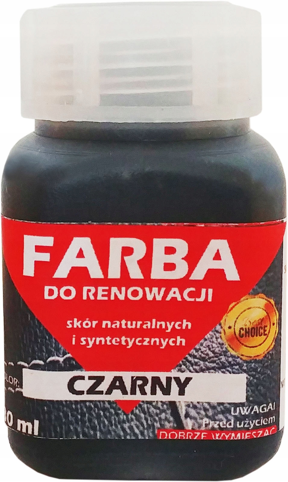 

Renowacja Skóry Tapicerki Lakier Farba Czarny 30ml