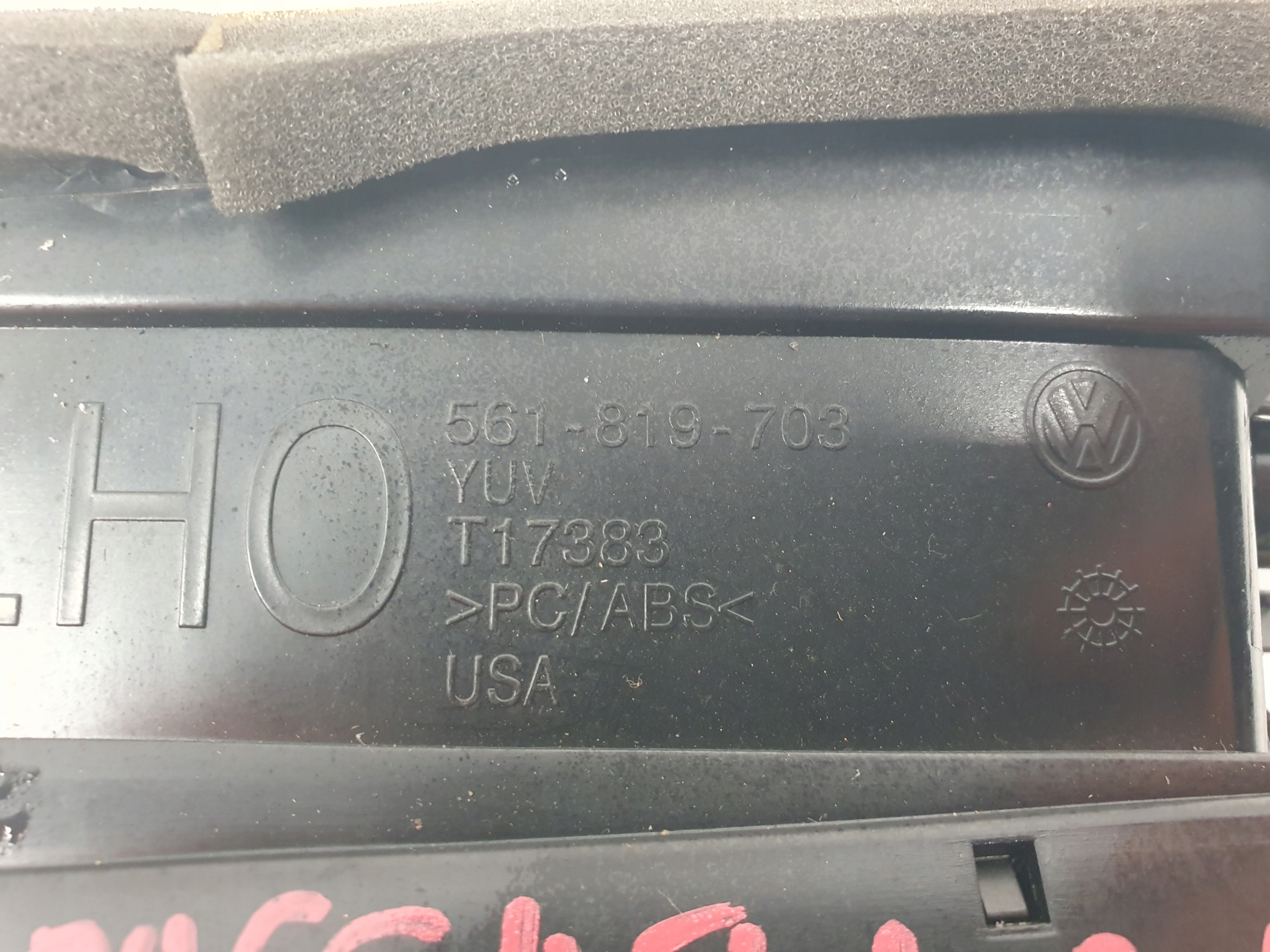 VW Passat B7 USA 11-16 2.5B grid air conditioning devices left wylot
