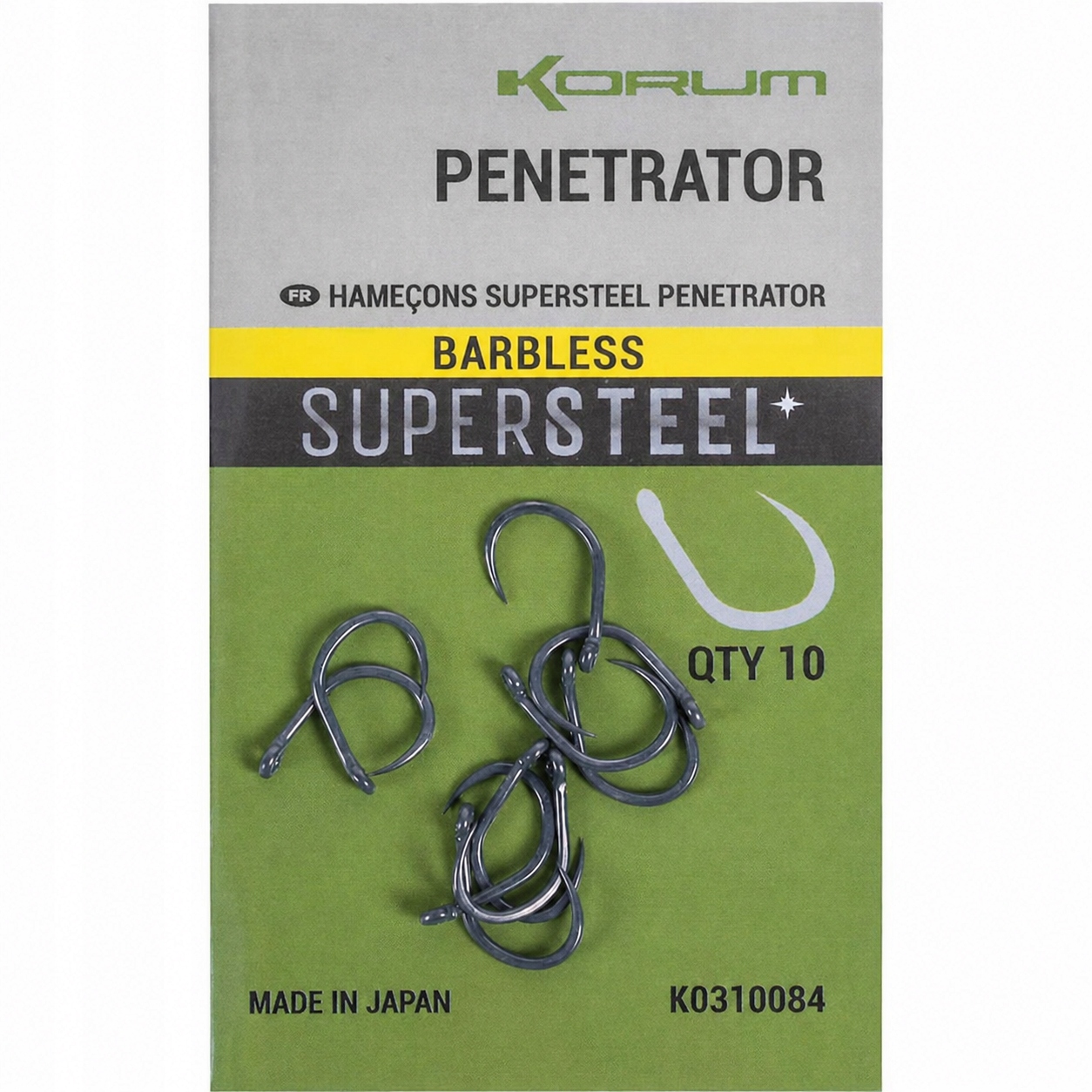 Haczyki Bezzadziorowe Korum Penetrator roz 12 10szt