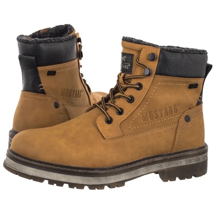 Klasické zateplené boty Trapery Mustang Hnědé 15M009100100 Brown