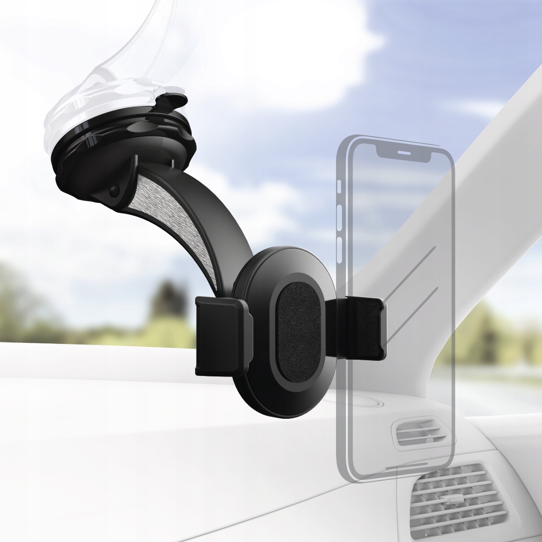 UNIWERSALNY UCHWYT SMARTFONA 5,5-8,5 cm PRZYSSAWKA