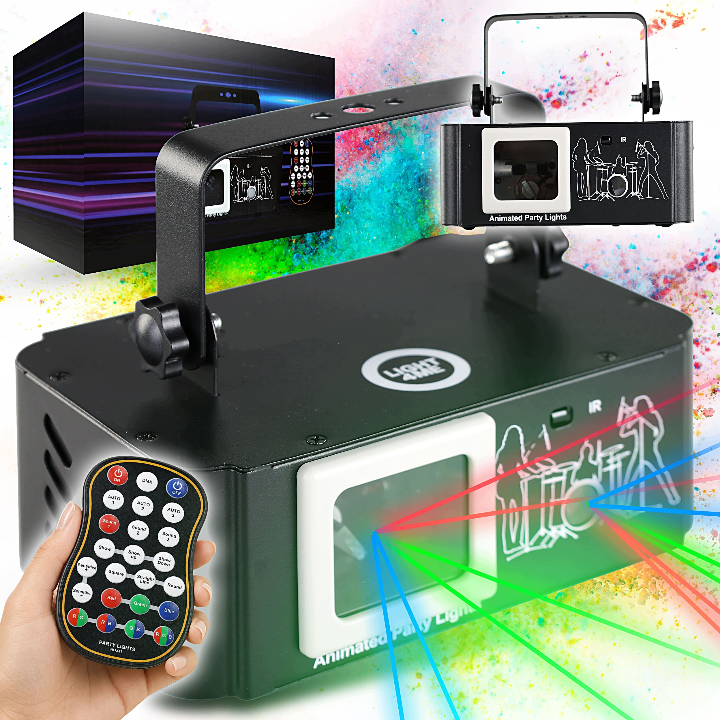 Projektor jevištní skener Laser Rgb DMX 30 kpps Pilot