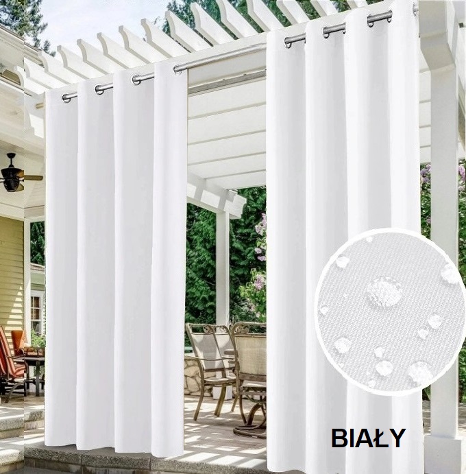 ZASŁONY OGRODOWE 155x200 DO ALTANY TARASU OGRODU Wzór gładki