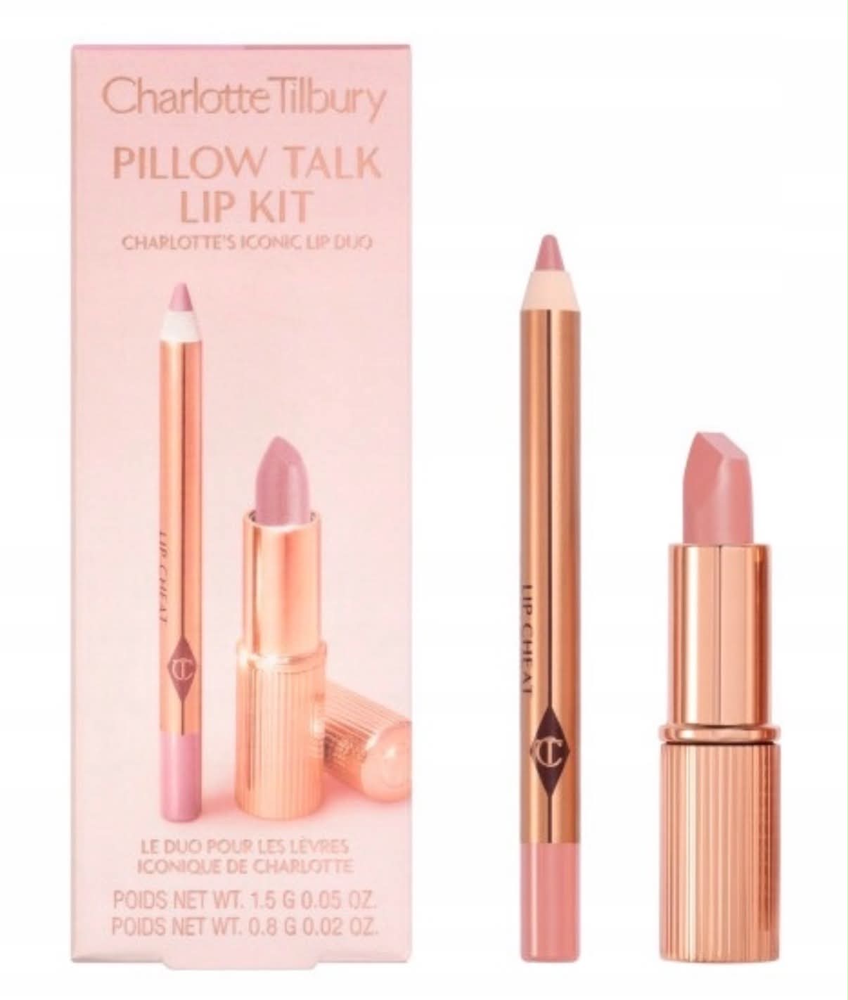 Charlotte Tilbury Pillow Talk Lip Kit Lip Duo odcień Pillow Talk Fair