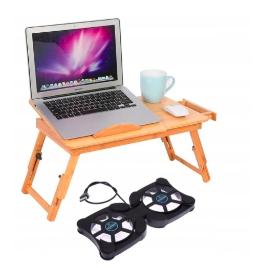 

Duży Drewniany Bambusowy Stolik Pod Laptopa