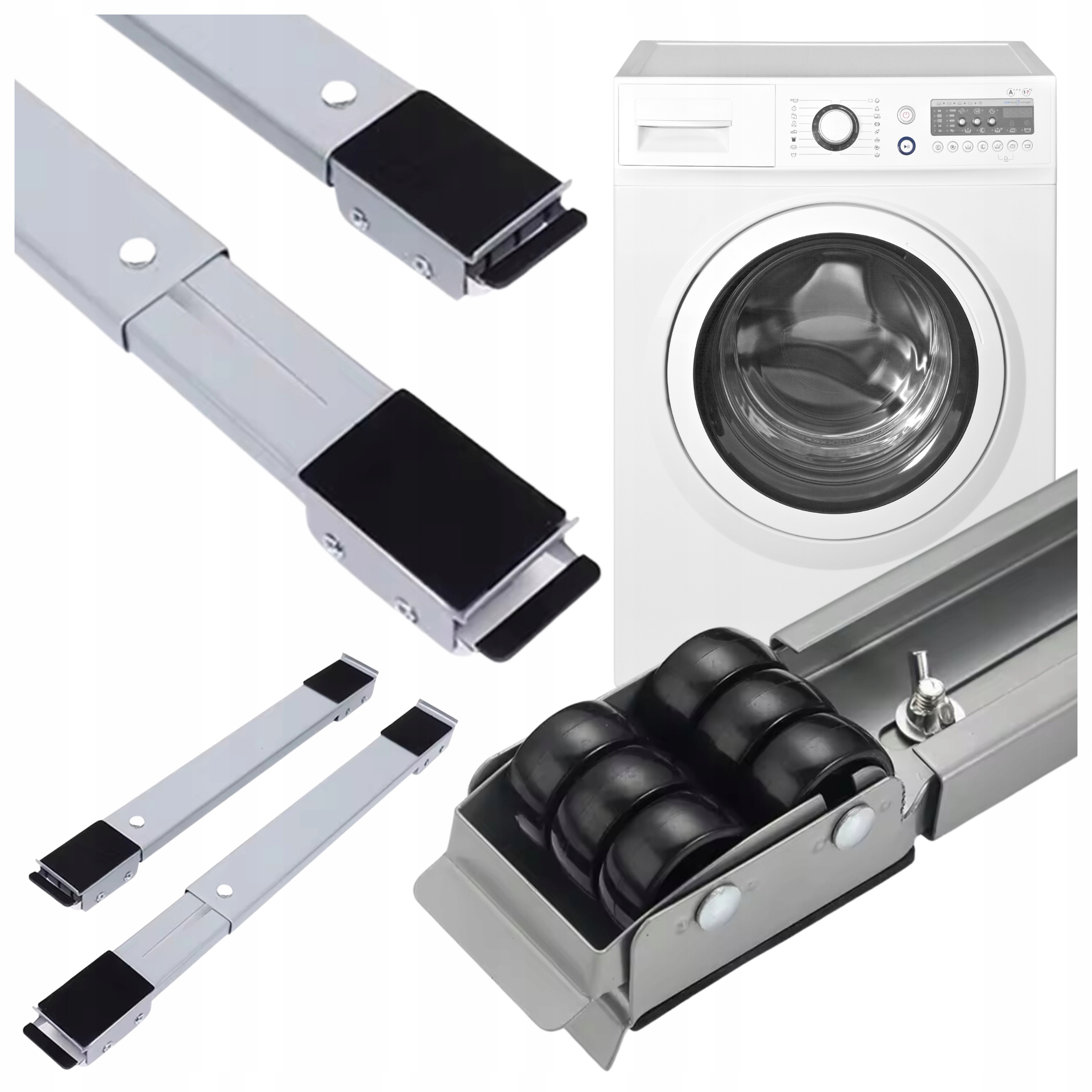 PODSTAWKA RUCHOMA Z KÓŁKAMI POD LODÓWKĘ SPRZĘT AGD ZESTAW 2 SZT MAX 300kg