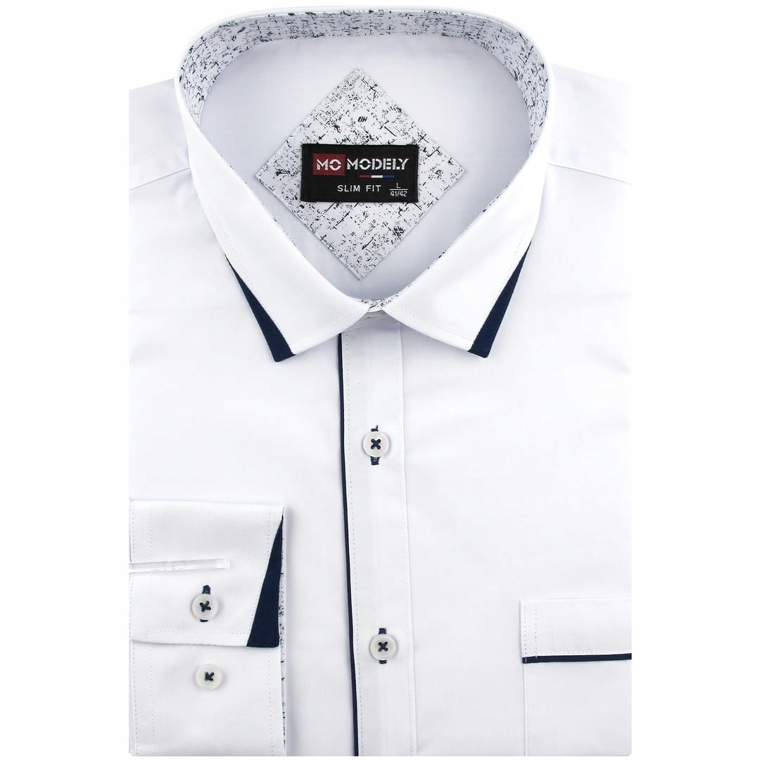 Duża Koszula Męska Wizytowa do garnituru Duże rozmiary J770