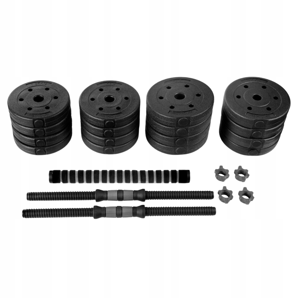 Regulovatelná činka pro silové cvičení 30 kg svorky Spokey