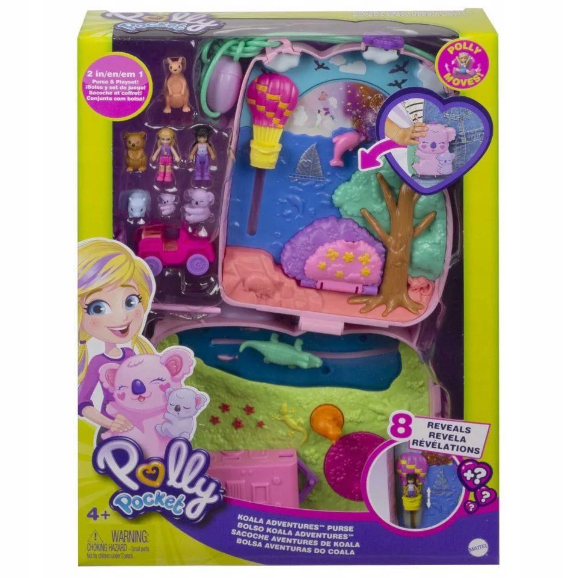 Mattel Polly Pocket Torebka Miś Koala zestaw do zabawy GXC95