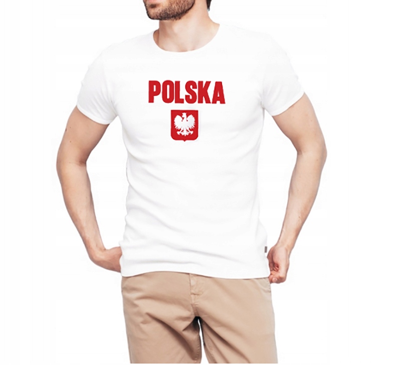 Koszulka Kibica Reprezentacji Polski. , Biała, Roz. M