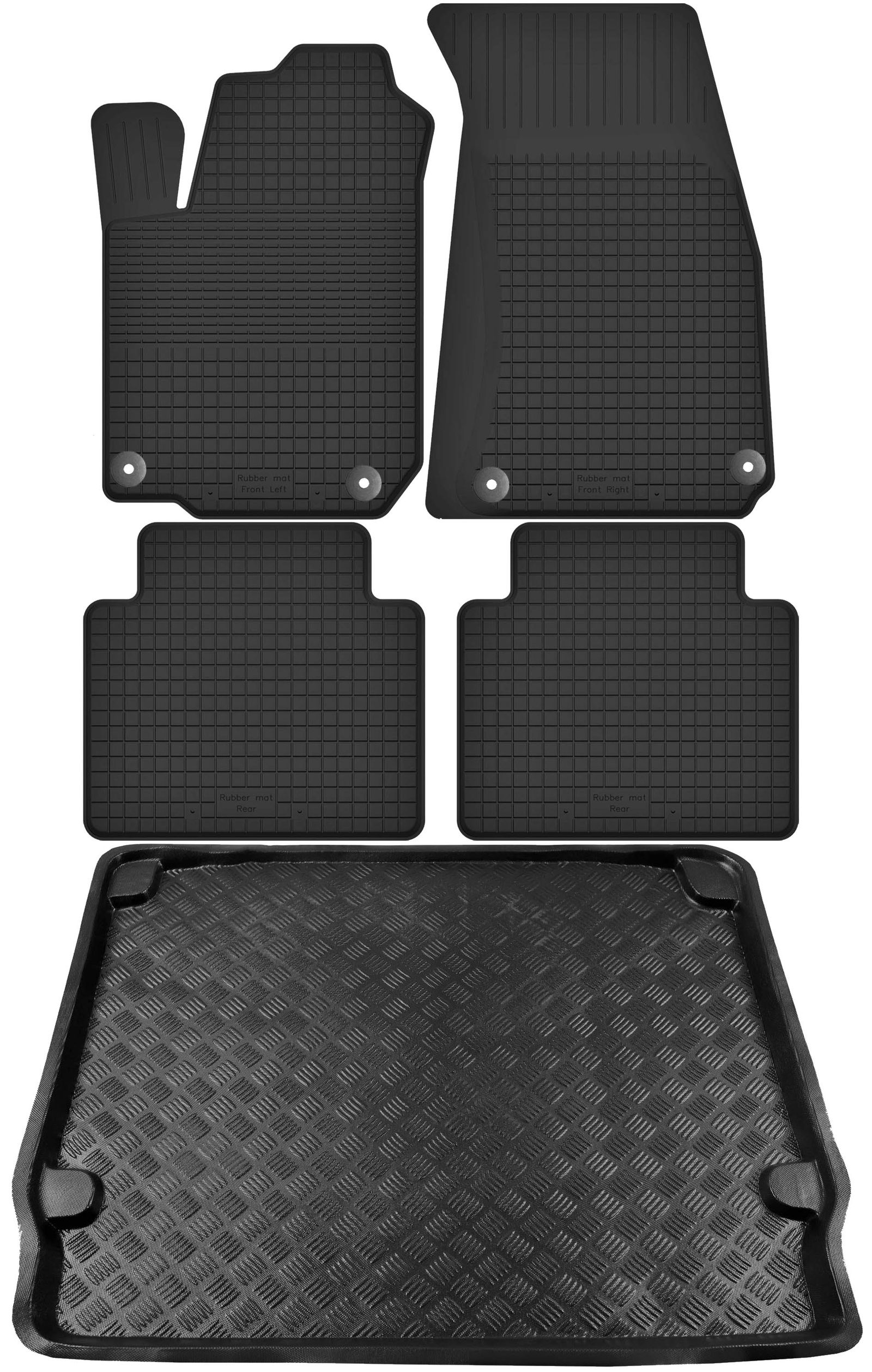 KIA Sportage 04-10 резиновые коврики+коврик багажника