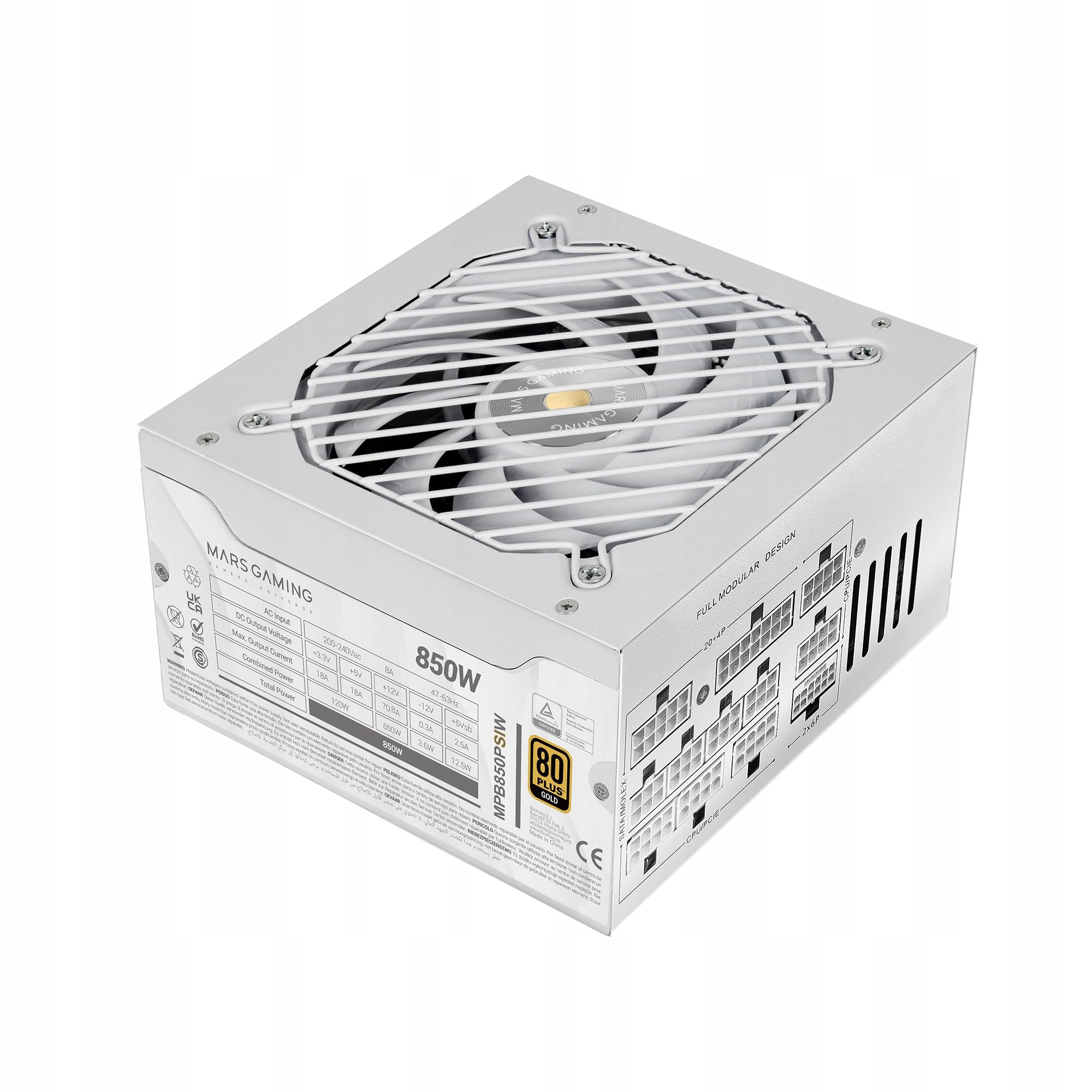 Zasilacz Mars Gaming 850W 80 Plus Gold MPB850PSIW 850 W