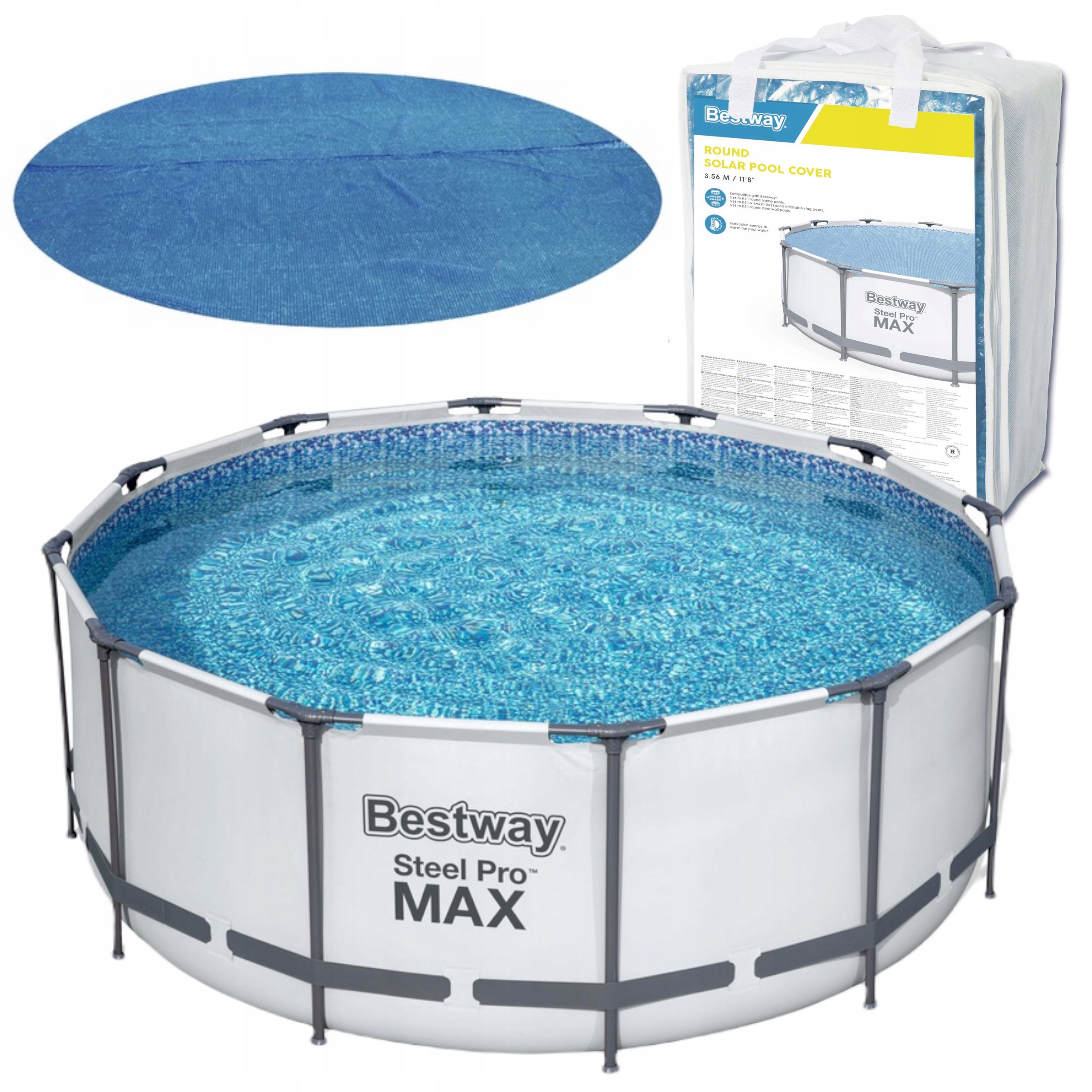 BESTWAY pokrywa solarna na basen 366 cm 58242