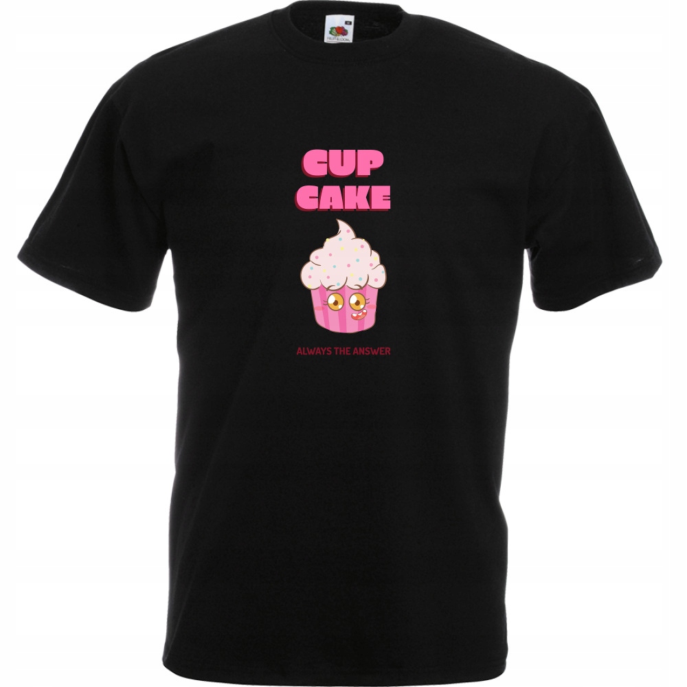 

Koszulka cupcake babeczka ciasto S czarna