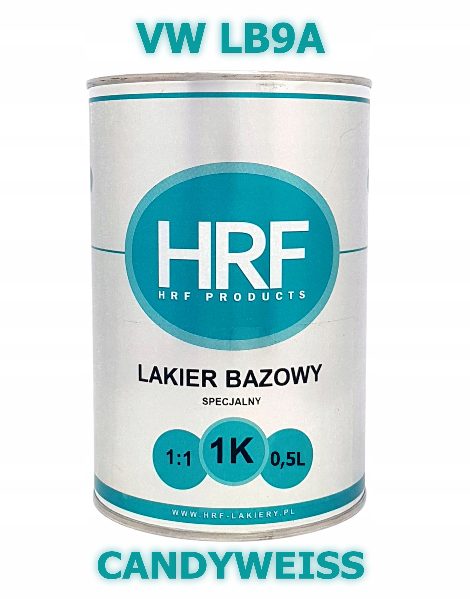 Hrf Lakier Bazowy 1K Vw LB9A 1:1 Baza 0.5L Gęsta Candyweiss