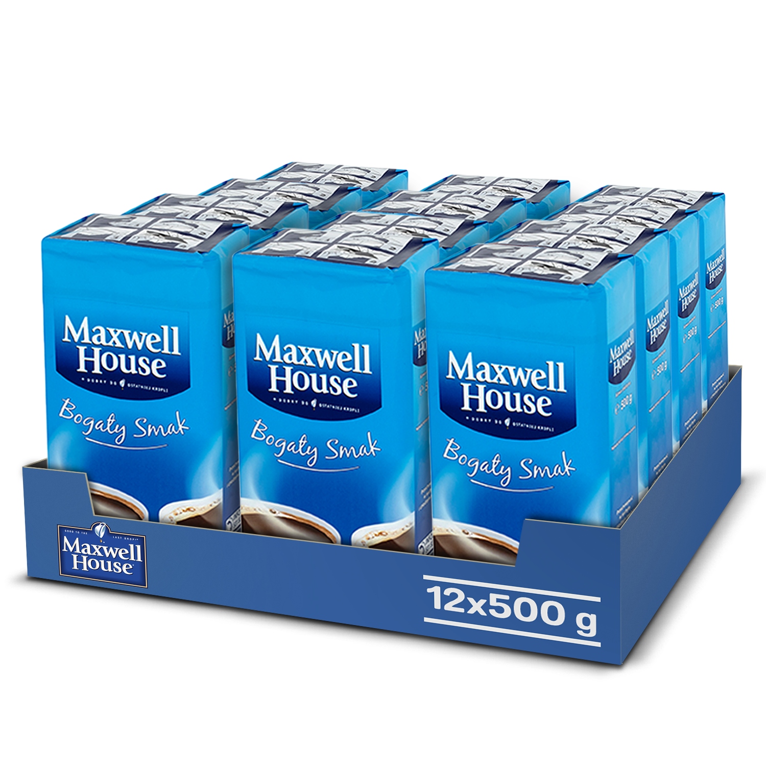 Kawa mielona Maxwell House Bogaty Smak zapas 6kg kawy, 12x 500g