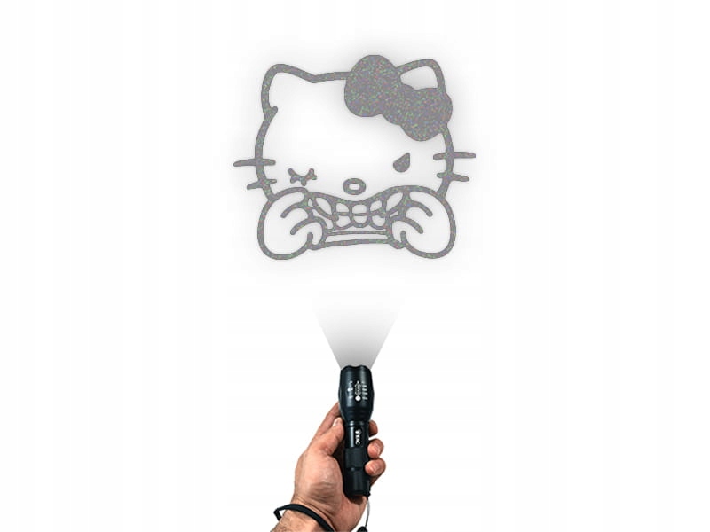 HELLO KITTY W01 - Naklejka na samochód na auto ODBLASKOWA Producent Inny