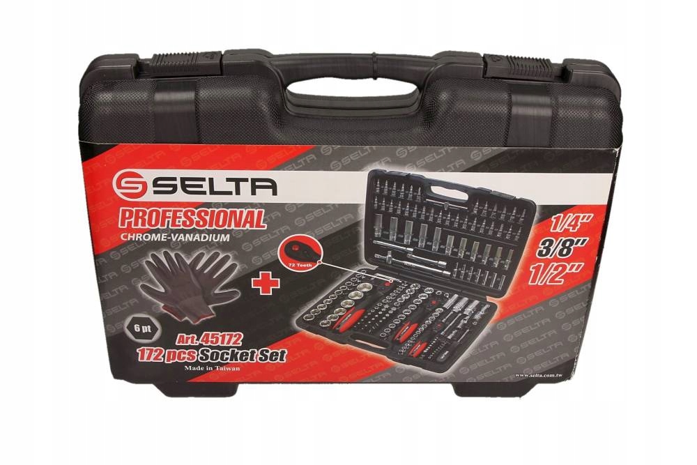 Sada Nástrojov 1/4 3/8 1/2 172 Prvkov Selta