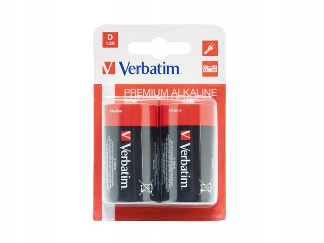 Verbatim Bateria LR20 D 1.5V (2 szt., blister)